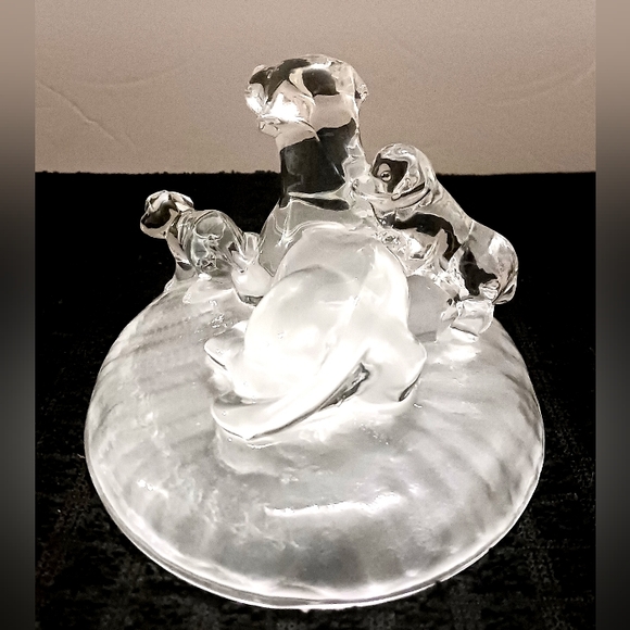 Rare Vintage Cristal D'arques Labrador Retriever and Pups - Picture 4 of 4